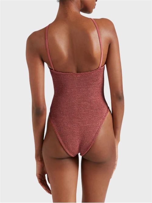 Costume intero Brooke strapless con scollo cuore arricciato HUNZA G | JASMINE23
